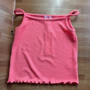 Design History orange tank top spaghetti strap size med nwt